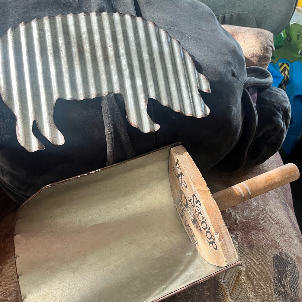 Galvanized farmhouse decor set